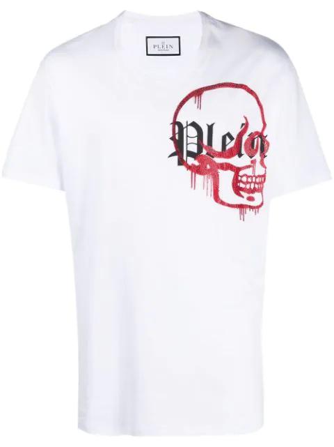 V-neck logo T-shirt by PHILIPP PLEIN