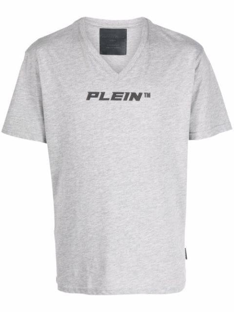 V-neck logo-print T-shirt by PHILIPP PLEIN