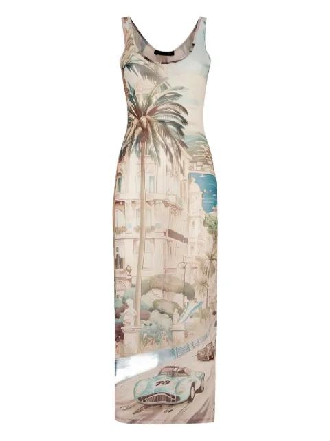abstract-print midi dress by PHILIPP PLEIN