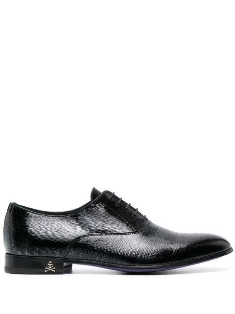 almond-toe leather loafers by PHILIPP PLEIN
