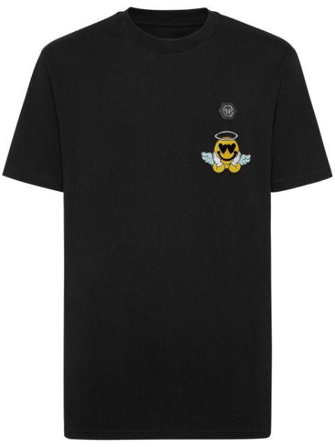 angel smile-patch T-shirt by PHILIPP PLEIN