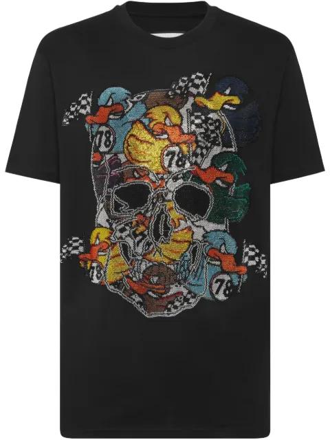 beaded-skull T-shirt by PHILIPP PLEIN