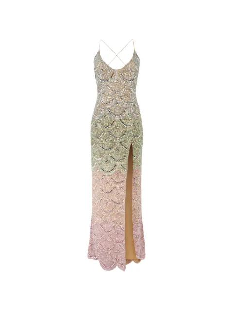 beaded wave maxi dress by PHILIPP PLEIN