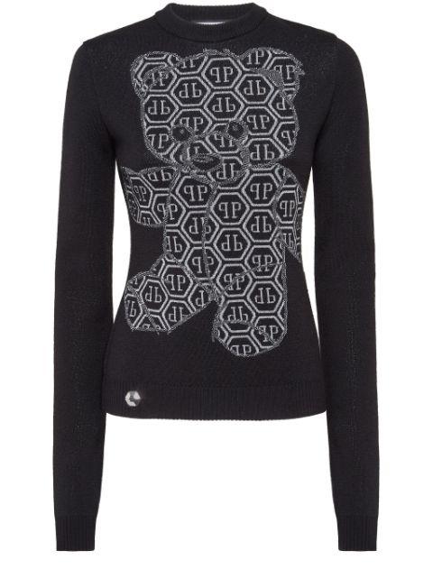 bear-motif jumper by PHILIPP PLEIN