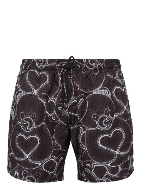 bear-print swim shorts by PHILIPP PLEIN