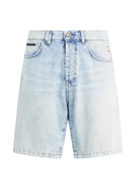 belt-loop denim shorts by PHILIPP PLEIN