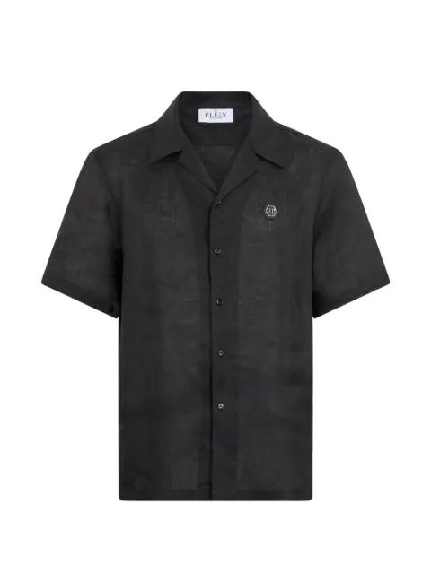black bowling shirt by PHILIPP PLEIN