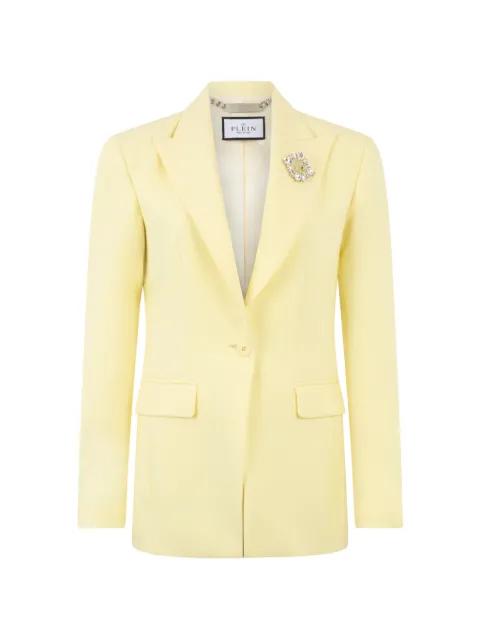 brooch-detail blazer by PHILIPP PLEIN