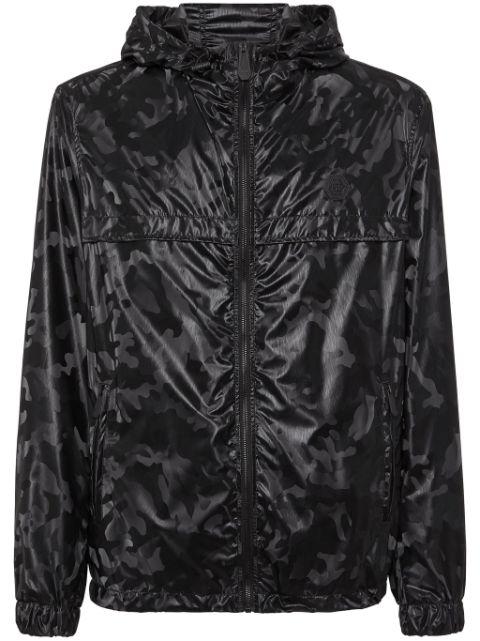 camouflage-print hoodied windbreaker by PHILIPP PLEIN