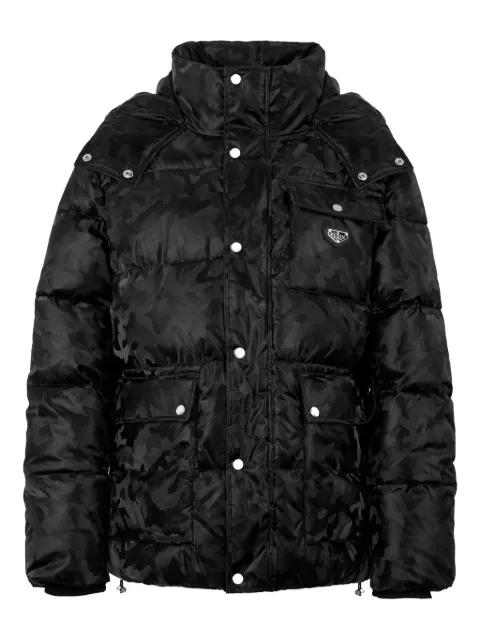 camouflage puffer jacket by PHILIPP PLEIN