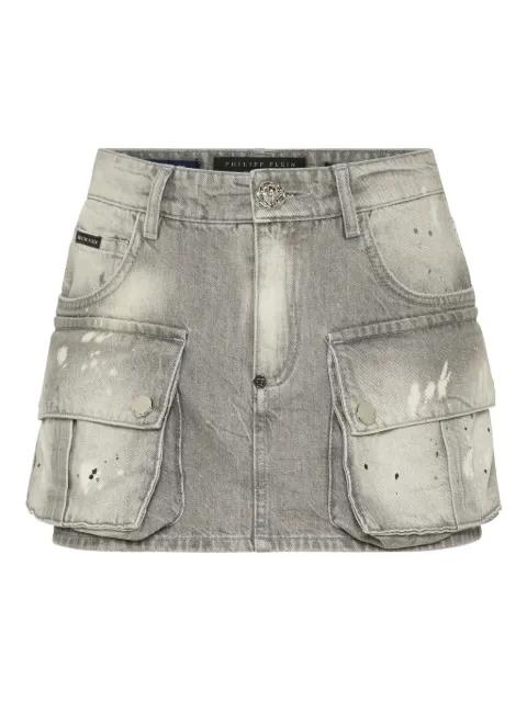 cargo mini skirt by PHILIPP PLEIN