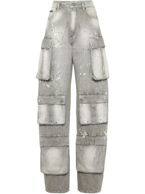 cargo-pocket jeans by PHILIPP PLEIN