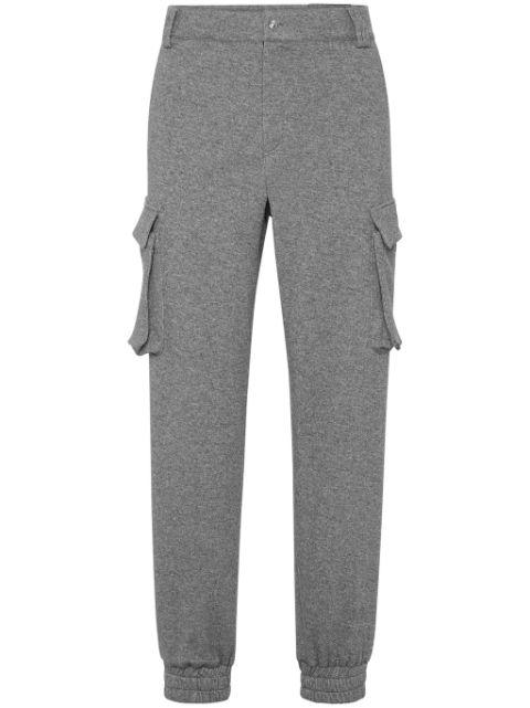cargo-pockets track pants by PHILIPP PLEIN