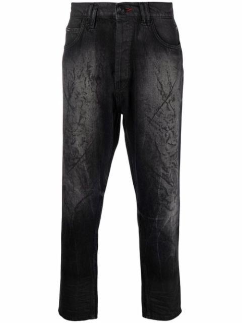 carrot-fit denim jeans by PHILIPP PLEIN