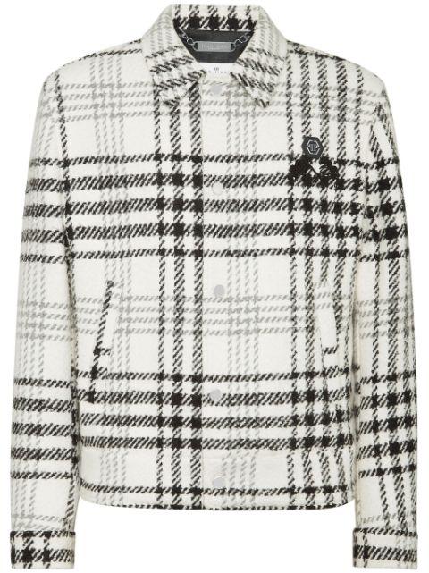 checked jacket by PHILIPP PLEIN