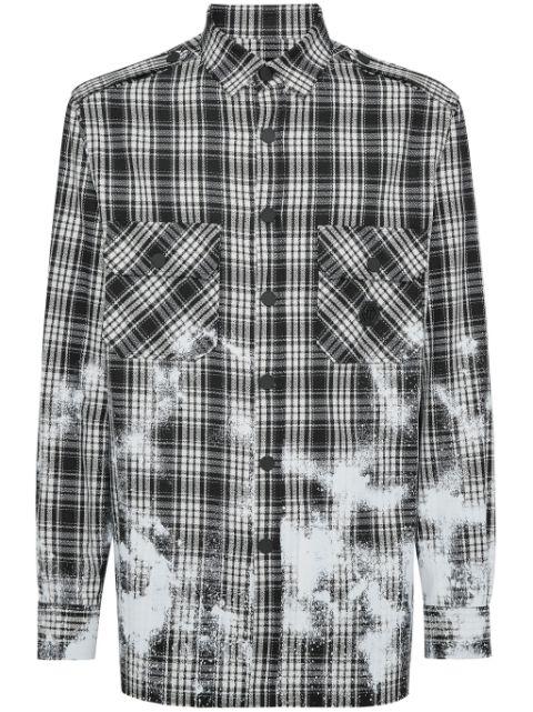checked long-sleeve shirt by PHILIPP PLEIN