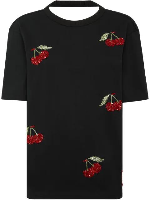cherry-print T-Shirt by PHILIPP PLEIN