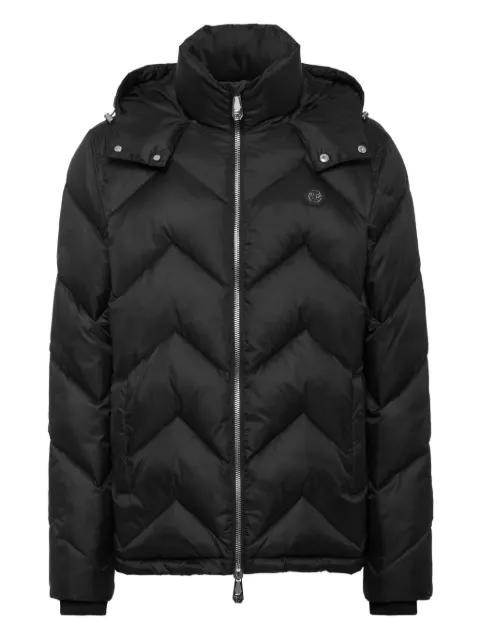 chevron-quilted puffer jacket by PHILIPP PLEIN
