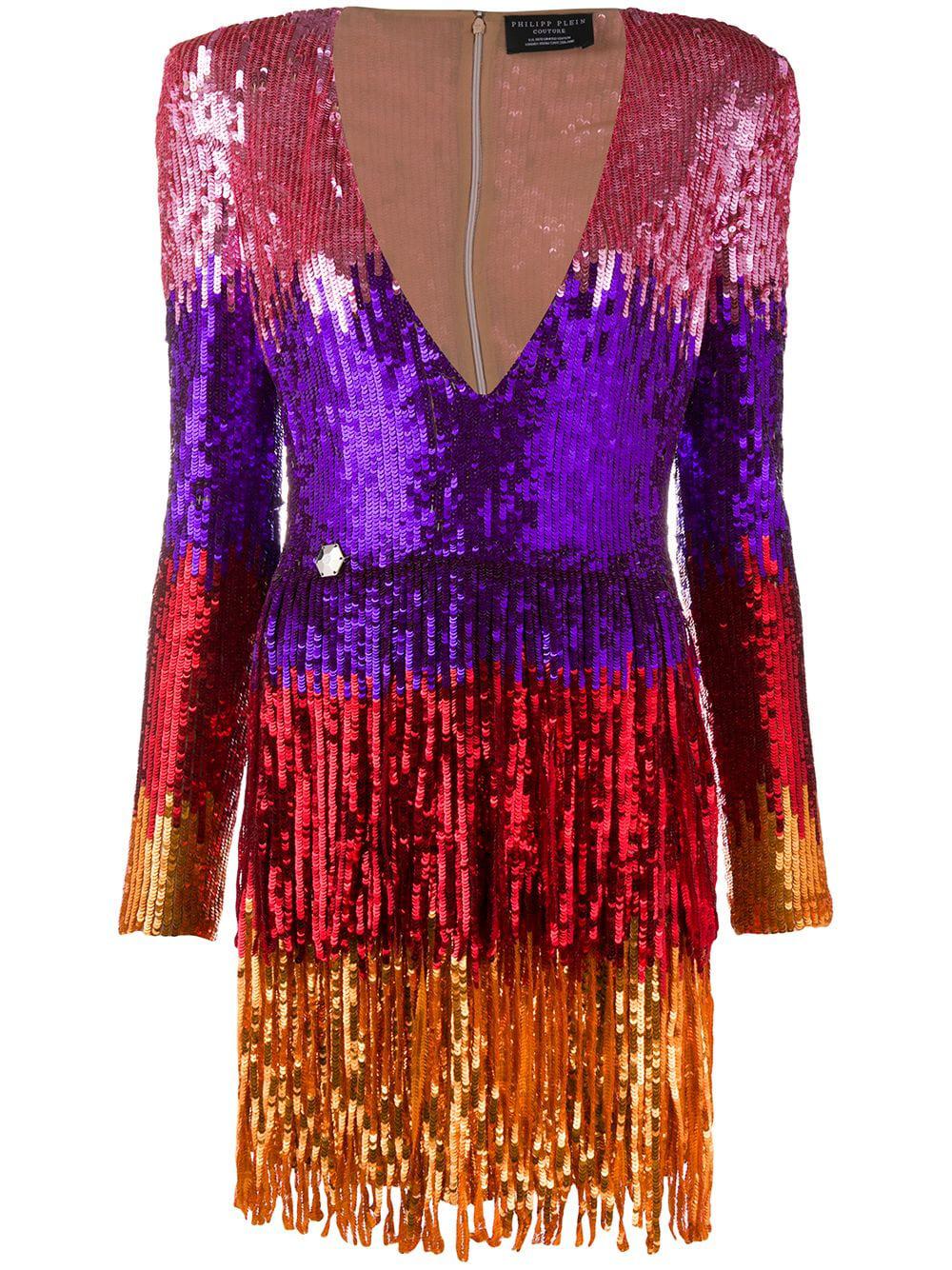 colour-block mini dress by PHILIPP PLEIN