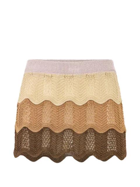 colour wave mini skirt by PHILIPP PLEIN