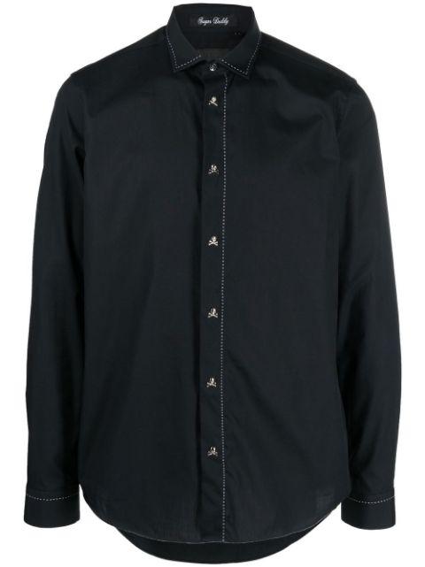 contrast stitch shirt by PHILIPP PLEIN