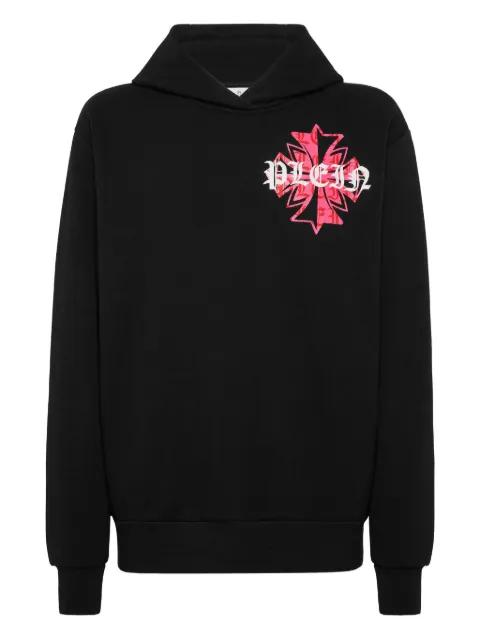 crest graphic-print hoodie by PHILIPP PLEIN