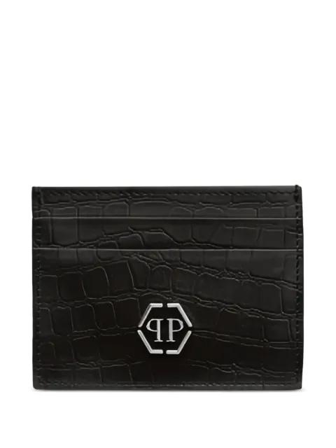 crocodile-effect card holder by PHILIPP PLEIN