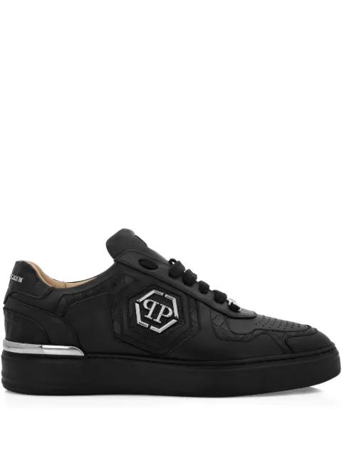 crocodile-embossed logo sneakers by PHILIPP PLEIN
