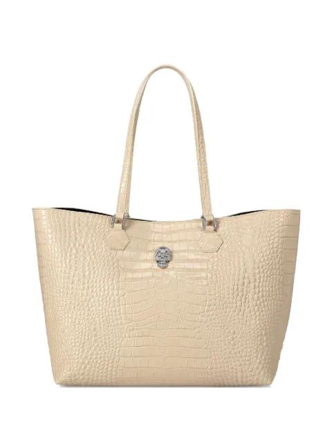 crocodile-embossed tote bag by PHILIPP PLEIN