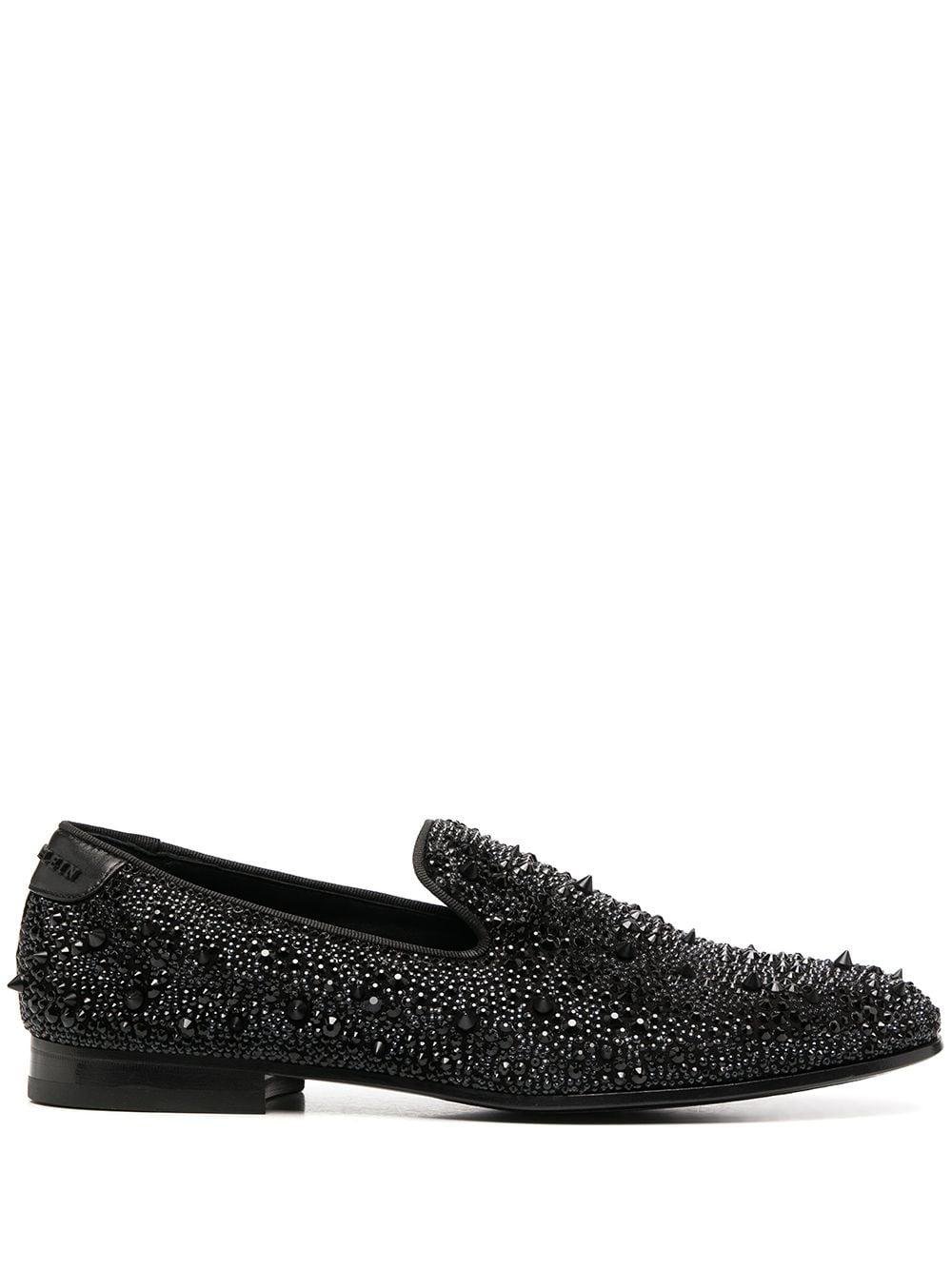 crystal-accented moccasins by PHILIPP PLEIN