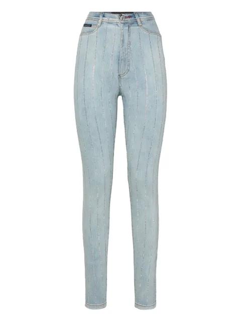 crystal-embellished jeans by PHILIPP PLEIN