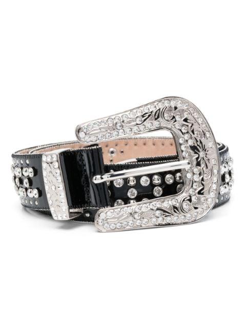 crystal-embellished leather belt by PHILIPP PLEIN