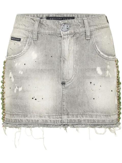 crystal-embellished mini skirt by PHILIPP PLEIN