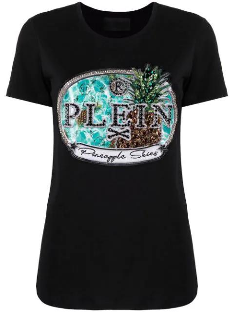 crystal-embellished short-sleeve T-shirt by PHILIPP PLEIN