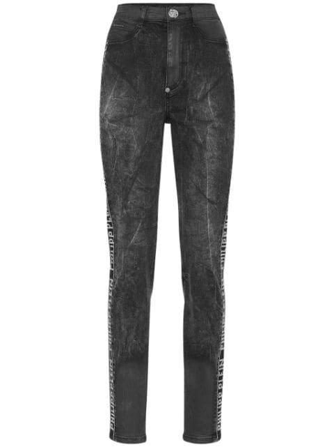 crystal-embellished skinny jeans by PHILIPP PLEIN