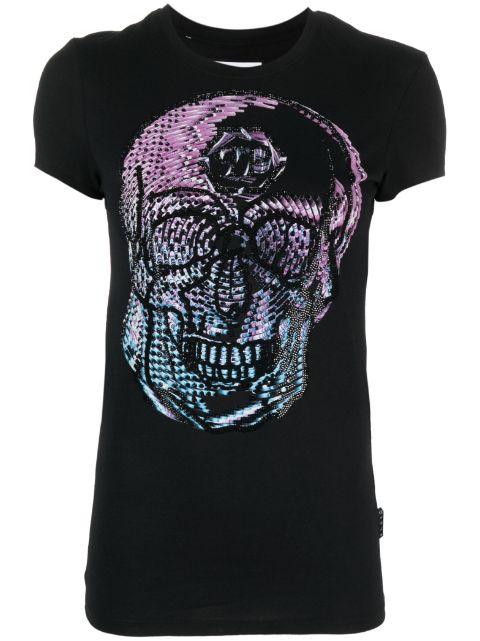 crystal-embellished skull T-shirt by PHILIPP PLEIN