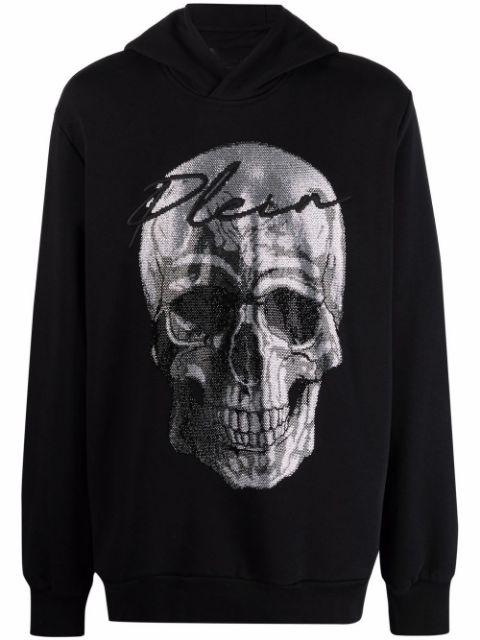 crystal-embellished skull hoodie by PHILIPP PLEIN