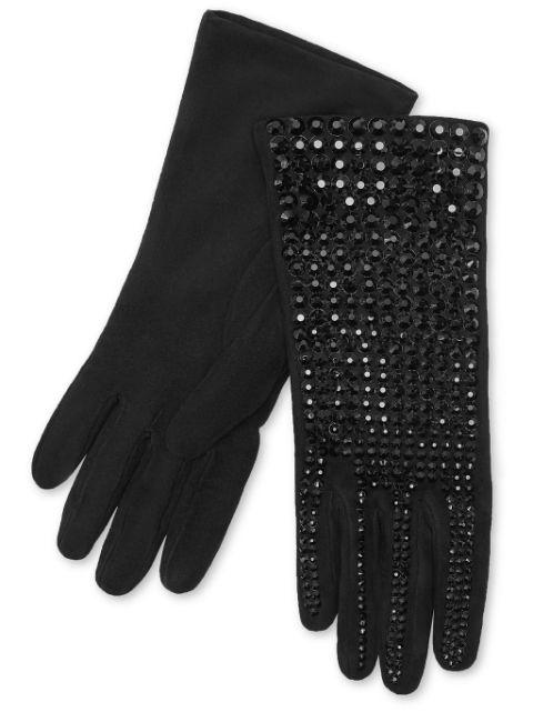 crystal-embellished suede mid-gloves by PHILIPP PLEIN