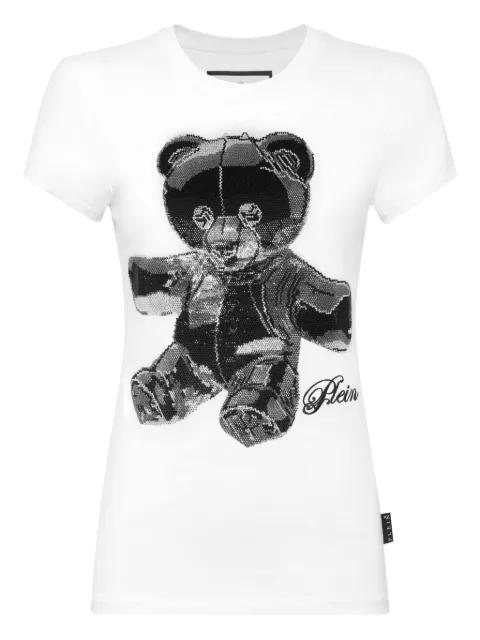 crystal-embellished teddy T-shirt by PHILIPP PLEIN