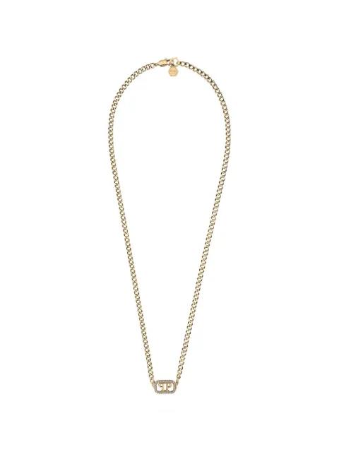 crystal lettering necklace by PHILIPP PLEIN