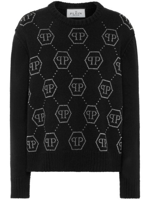 crystal-logo jumper by PHILIPP PLEIN