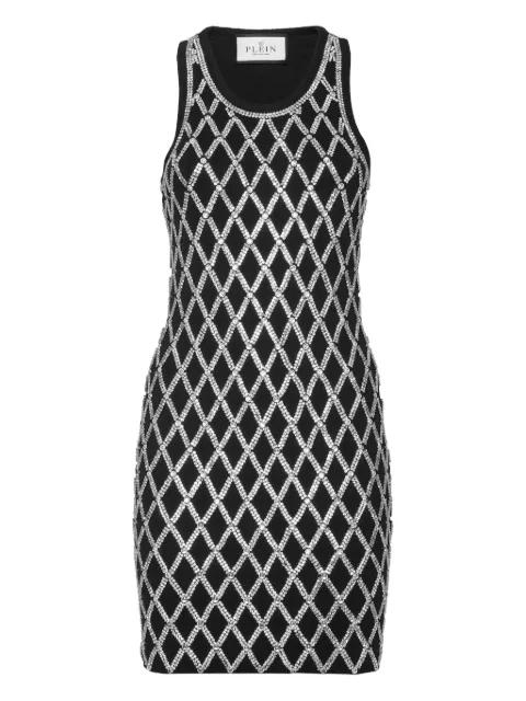 crystal net mini dress by PHILIPP PLEIN
