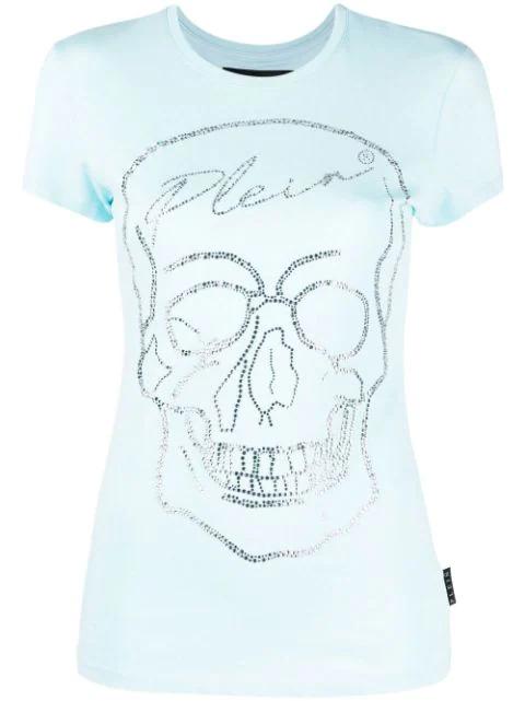 crystal skull cotton T-shirt by PHILIPP PLEIN