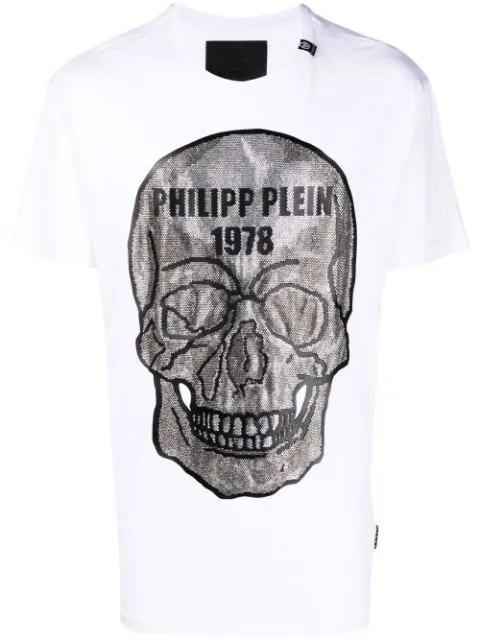 crystal skull cotton T-shirt by PHILIPP PLEIN