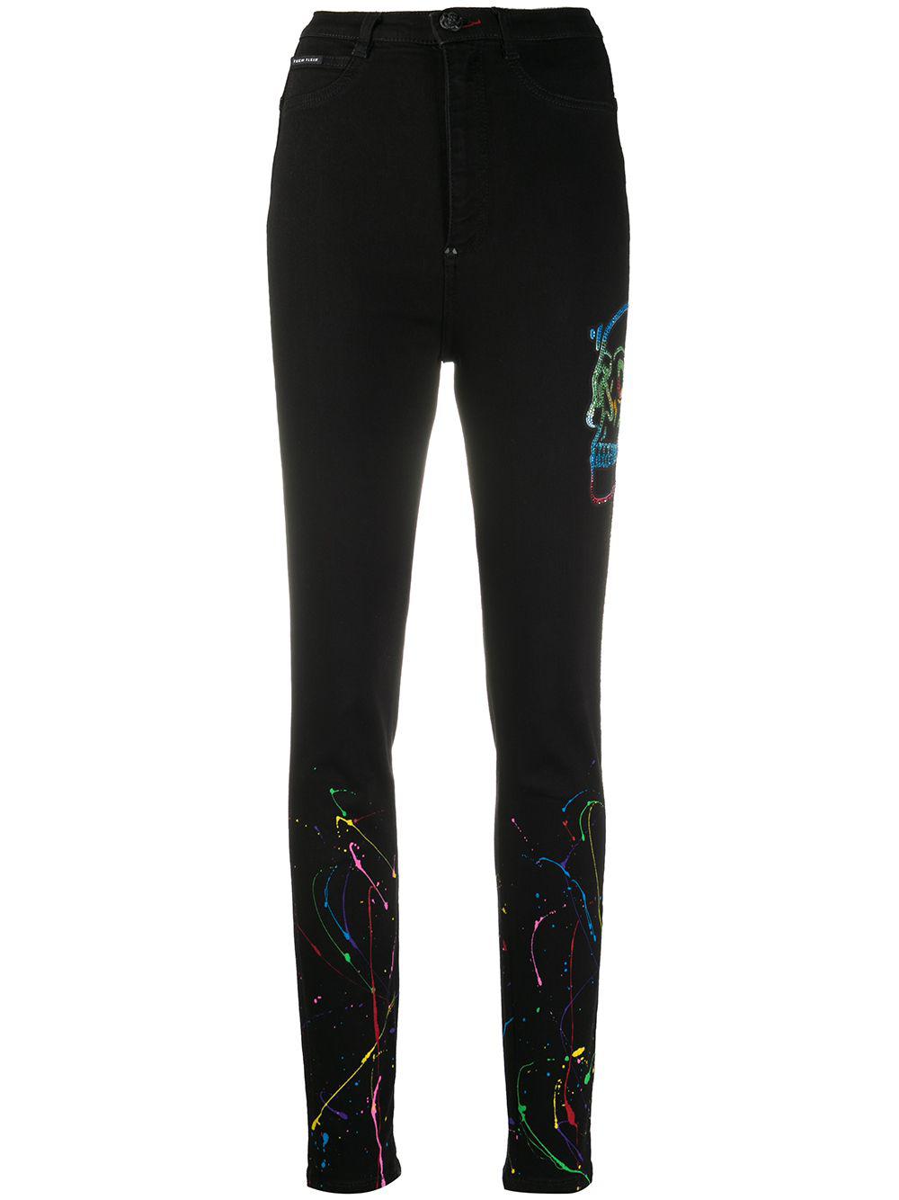crystal skull-embellished leggings by PHILIPP PLEIN