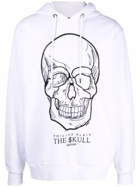 crystal-skull pullover hoodie by PHILIPP PLEIN