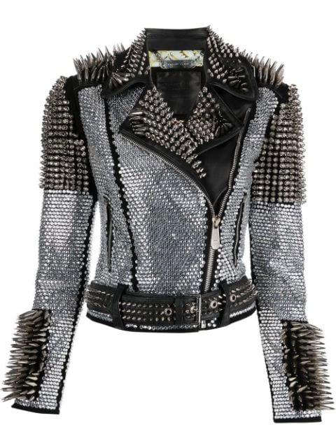 crystal studded jacket by PHILIPP PLEIN