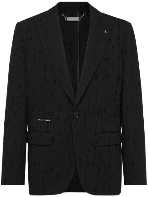 distressed blazer by PHILIPP PLEIN