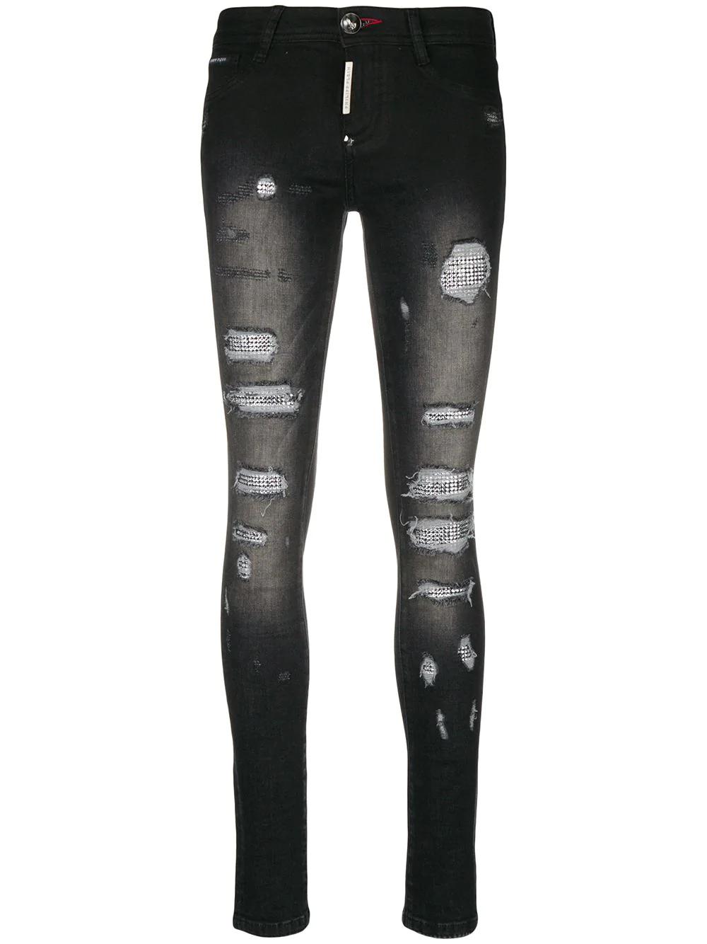 distressed skinny jeans by PHILIPP PLEIN