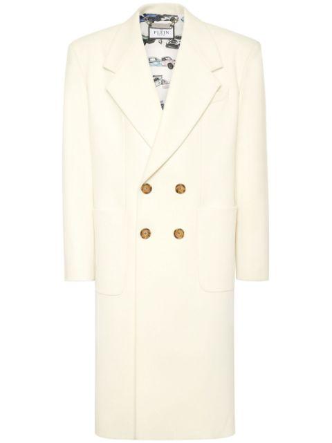 double-breasted peacoat by PHILIPP PLEIN